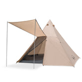 HARDLAND Large Waterproof Tipi Tents 8 Person Room Teepee Tent Instant Setup Double Layer